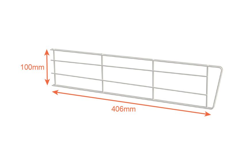 Przegroda kosza ażurowego (406х100 mm) czarna (KOLCHUGA HOME)