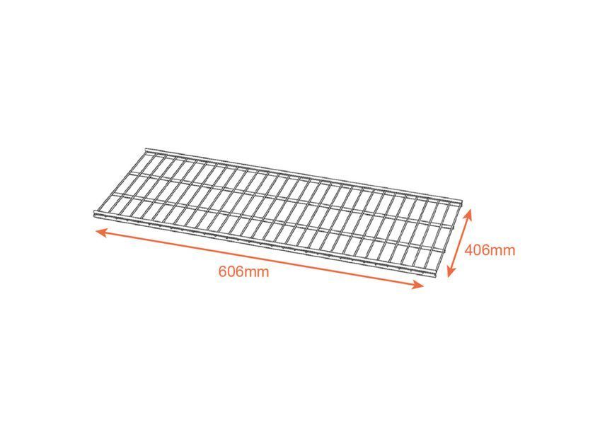 P&oacute;łka ażurowa (606х406 mm) BLACK Edition czarna (KOLCHUGA HOME)