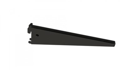 Wspornik dla półki drzewnianej podwójny 220mm (czarny) (KOLCHUGA HOME)