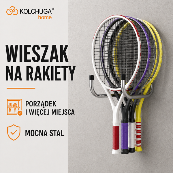 Wieszak garażowy hak ścienny na narzędzia i kable 16 &times; 282 mm KOLCHUGA