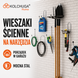 Wieszak garażowy hak ścienny na narzędzia i kable 16 &times; 282 mm KOLCHUGA