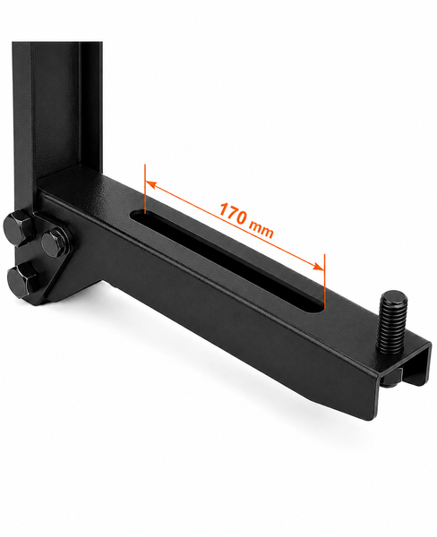Uchwyt/wspornik do klimatyzatora, mocowanie klimatyzacji K2 (550х550 mm) czarny KOLCHUGA