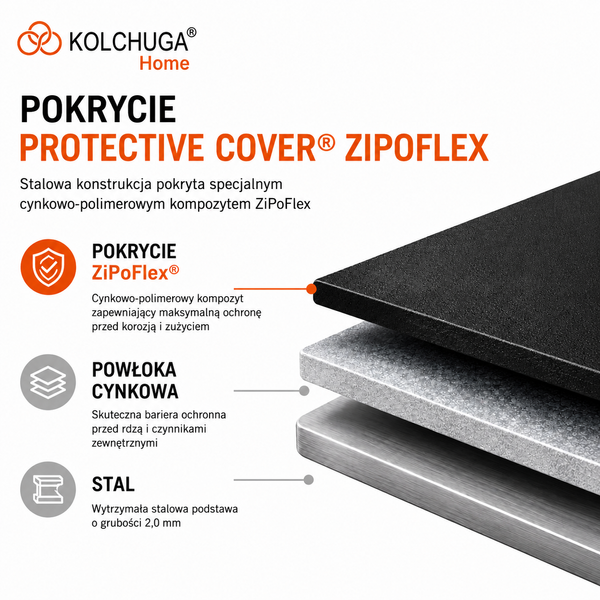 Uchwyt/wspornik do klimatyzatora, mocowanie klimatyzacji K2 (550х550 mm) czarny KOLCHUGA